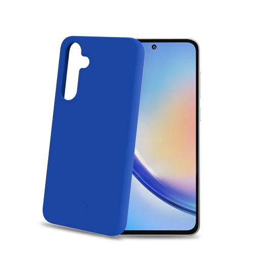 CELLY SAMSUNG GALAXY A55 5G COVER IN MORBIDO TPU FINITURA SOFT TOUCH BORDI ANITSCIVOLO BLUE